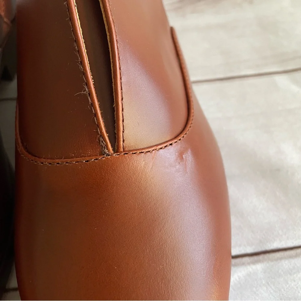 Nisolo Emma d'Orsay Oxford Loafers Shoes Women’s Size 9 Brandy Slip On - Picture 5 of 15